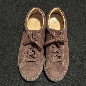 Burgundy Suede Men's Shoes